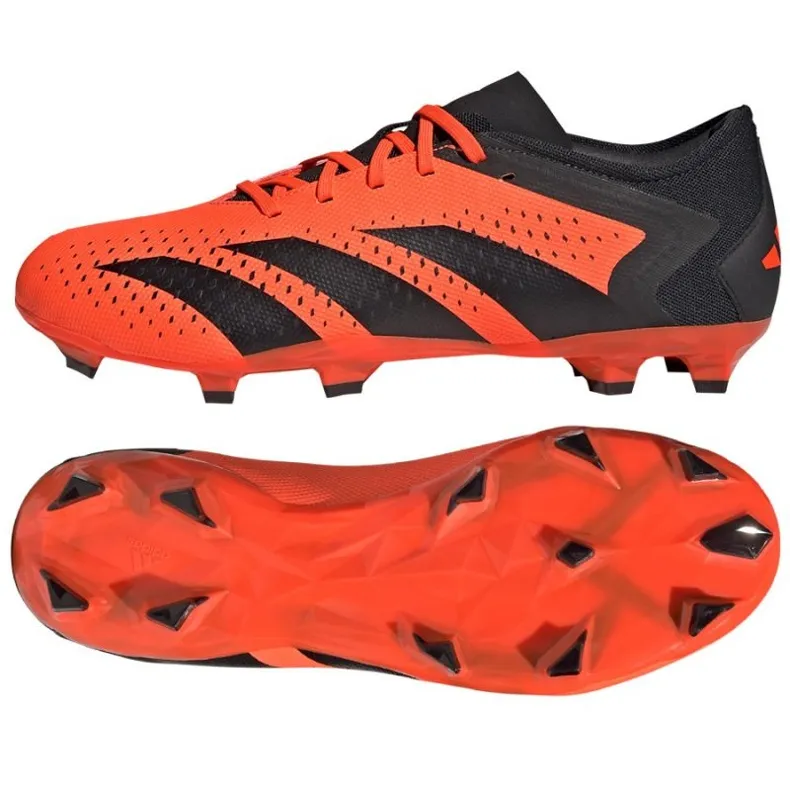 Adidas Predator Accuracy.3 L Fg M GW4601 voetbalschoenen rood sinaasappels en rood