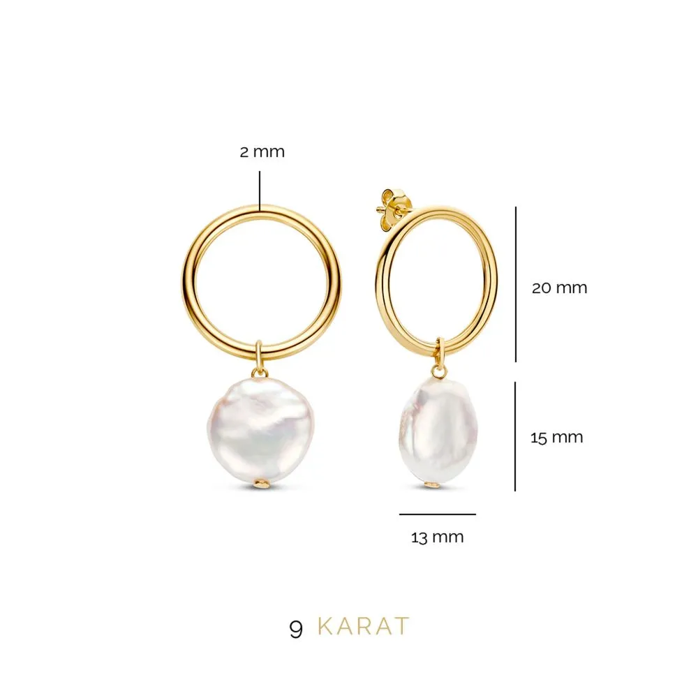 Beloro Jewels Monte Napoleone Alcinia 9 Karaat Oorknoppen