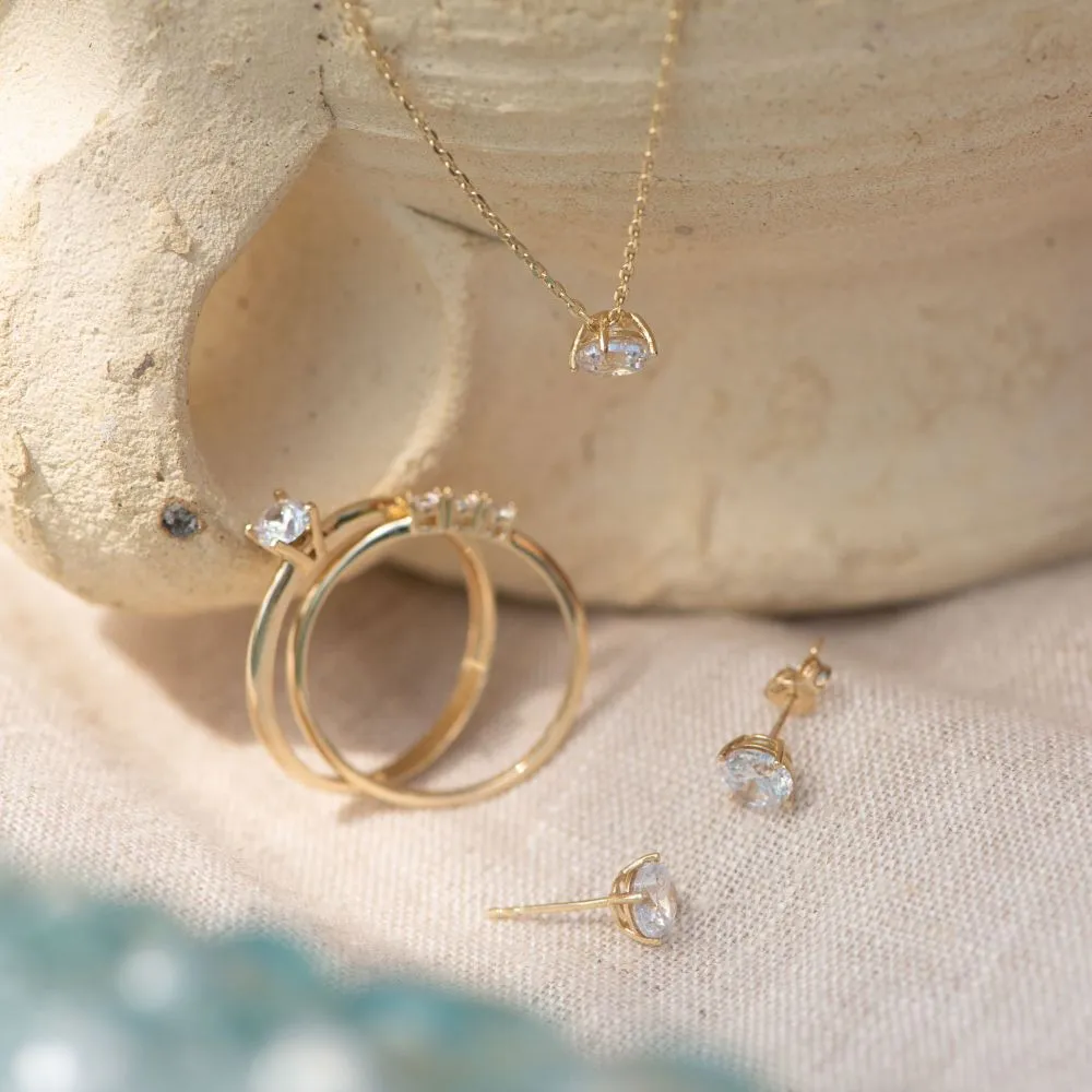 Beloro Jewels Monte Napoleone Stella 9 karaat oorknoppen