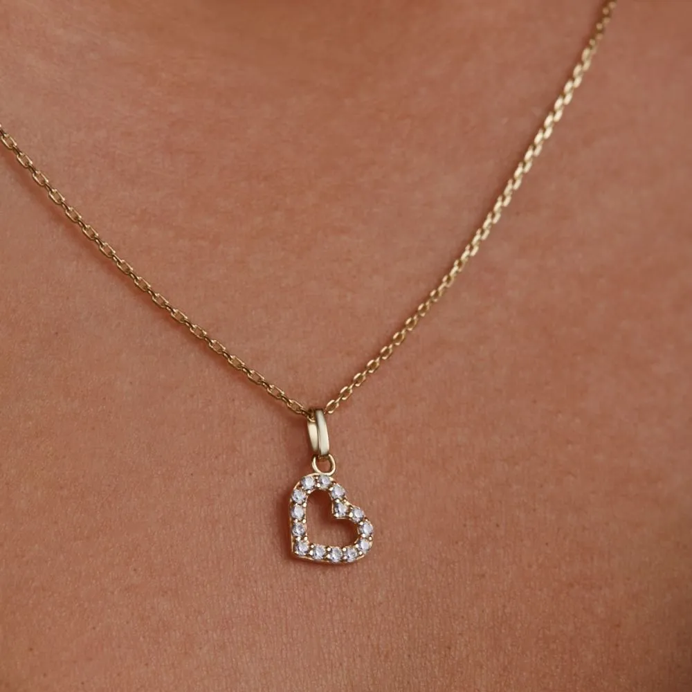 Beloro Jewels Monte Napoleone Valentina 9 karaat ketting met zirkonia