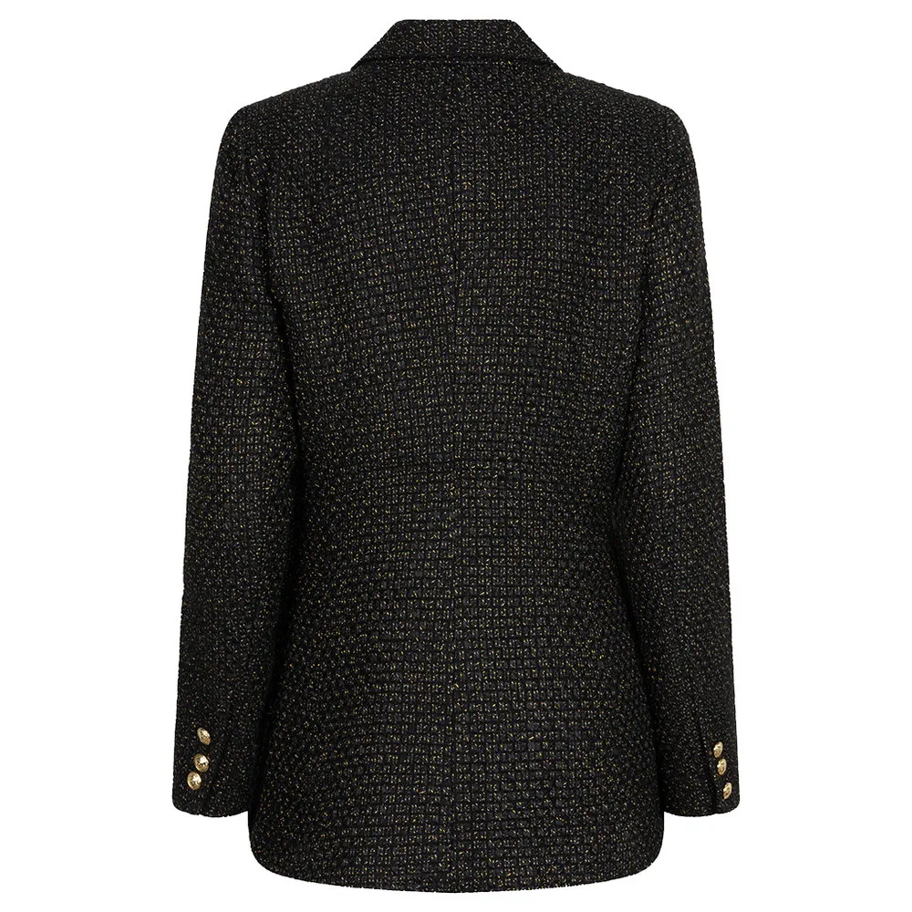   EsQualo Blazer boucle long Zwart 1