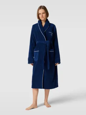 Polo Ralph Lauren Badjas met contraststrepen in marineblauw