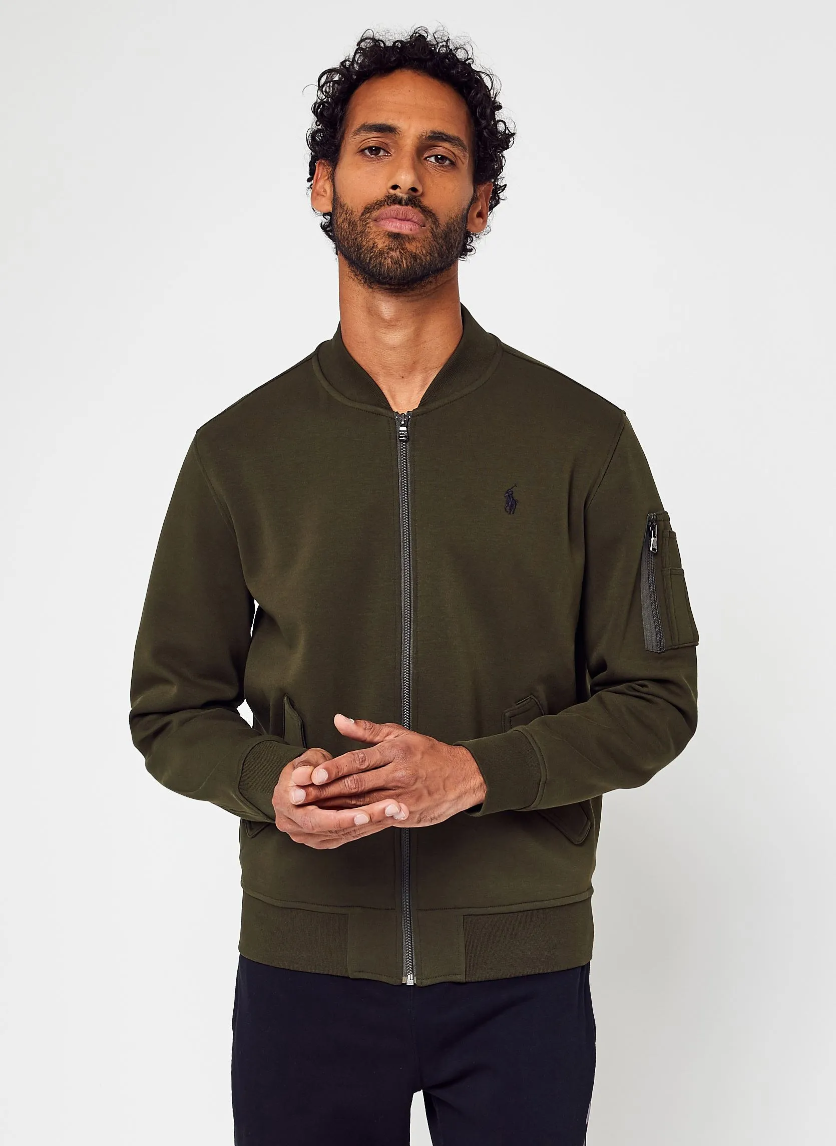      POLO RALPH LAUREN BOMBER EN JERSEY  GROEN   