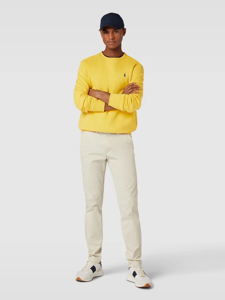 Polo Ralph Lauren Regular fit sweatshirt met logostitching in geel