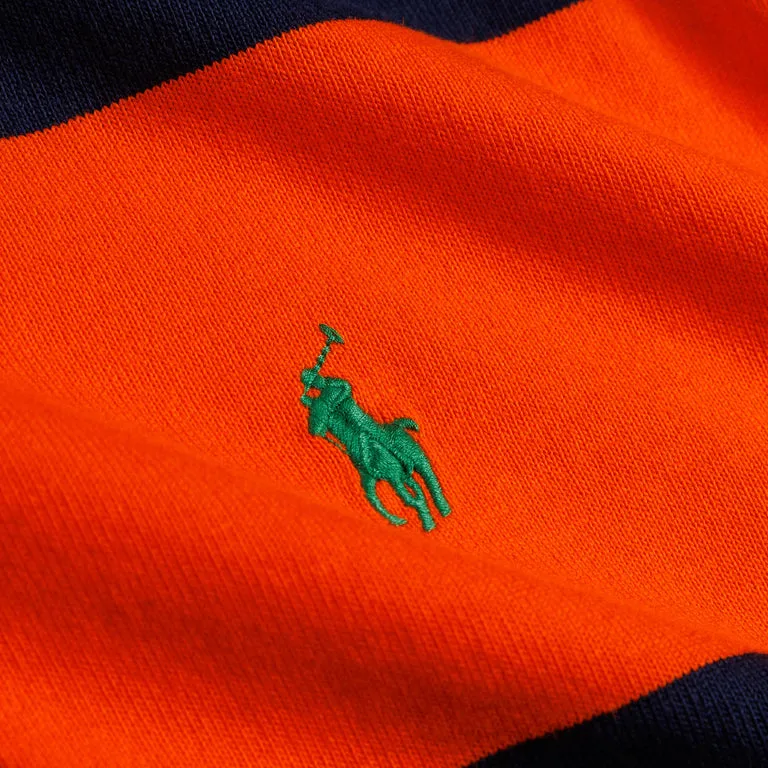 Polo Ralph Lauren The Iconic Rugby Shirt Newport Navy / Orange