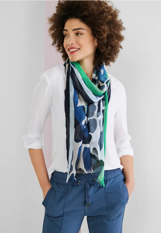 Street One Lange sjaal met print